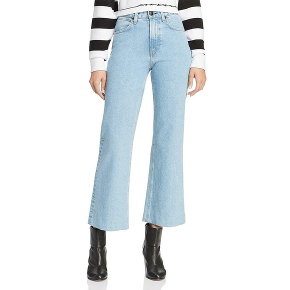 Rag & Bone Women’swaves Haru wide pant leg Jean